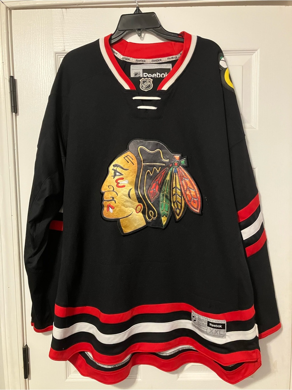 Chicago Blackhawks NHL Black Jersey Mens Size XXL Reebok Stadium Series